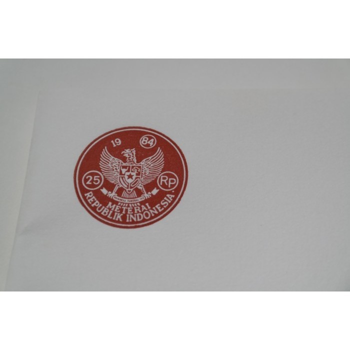 

HRG DISKON Kertas Segel Rp 25,- tahun 1984