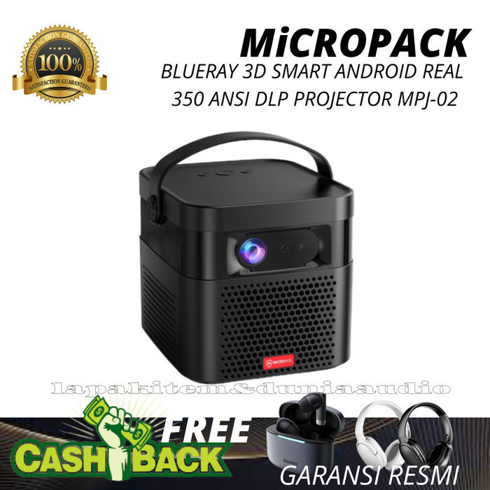 HARGA DISC - PROYEKTOR BLUERAY MiCROPACK 3D 350 ANSI DLP PROJECTOR MPJ-02
