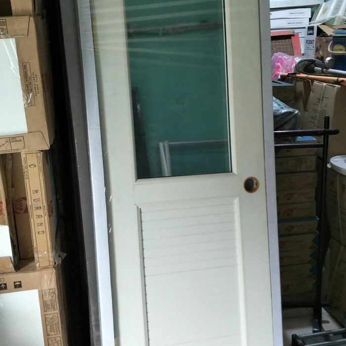 Cermin - Pintu Pvc Kamar Mandi Belakang Cermin + Kunci