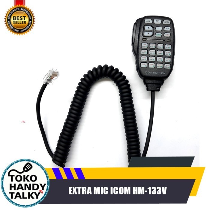 EXTRA MIC ICOM HM-133V HAND MIC ICOM HM 133V EXTRAMIC ICOM HM133V MIC