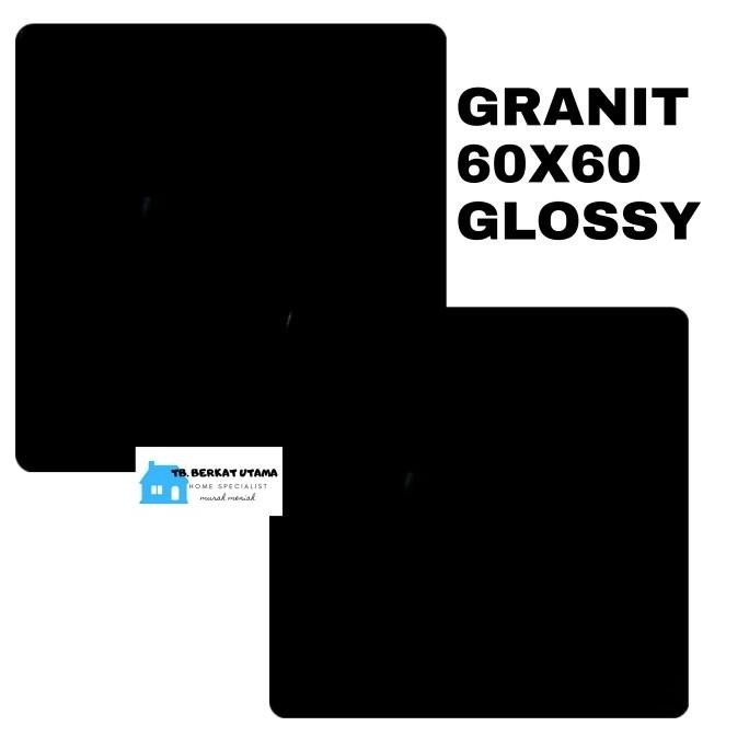Granit Lantai 60X60 Hitam Glossy-Granit Ruangan-Granit Black