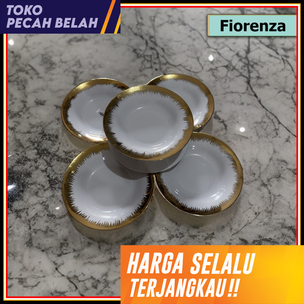 Fiorenza - Piring Makan Keramik 6 pcs 9 inch LG-SP9 Fiorenza