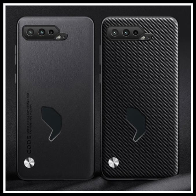 New Asus Rog Phone 5 / 5S Vegan Plain Leather Code Case Hard Casing Cover