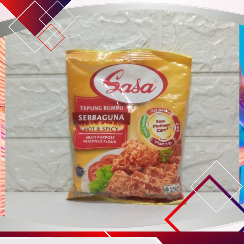 

Sasa Tepung Bumbu Serbaguna Hot & Spicy 210gr