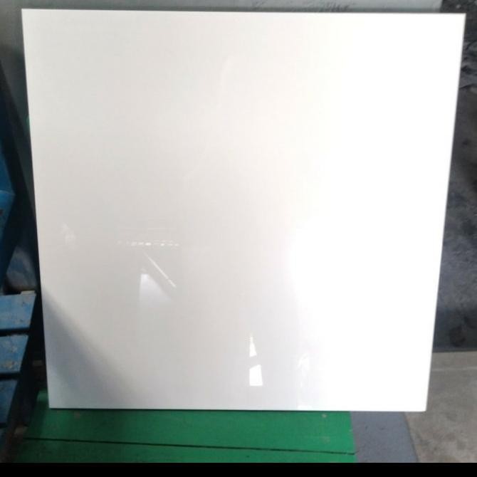 Roman Granit Gt609196 Putih Polos Mengkilap 60X60 Grade A