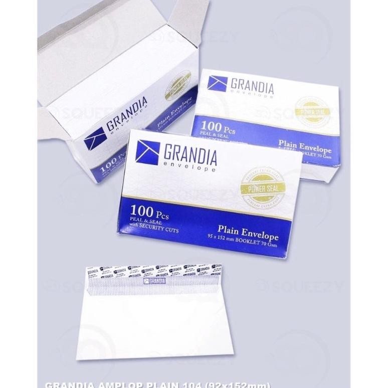 

Big Sale 100Pcs Amplop Grandia Dengan Perekat Big Sale