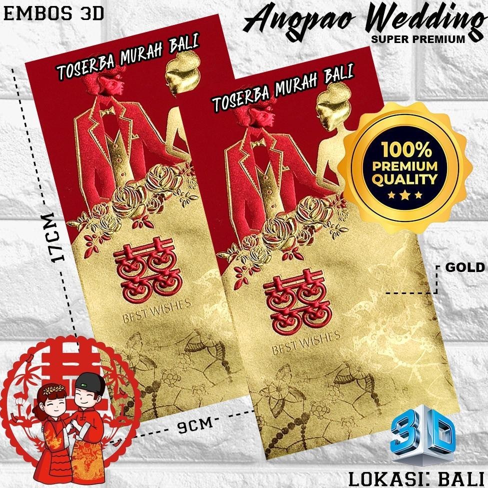 

Big Sale Kertas Angpao / Amplop Angpao Wedding Premium Gold Edition 3 Promo