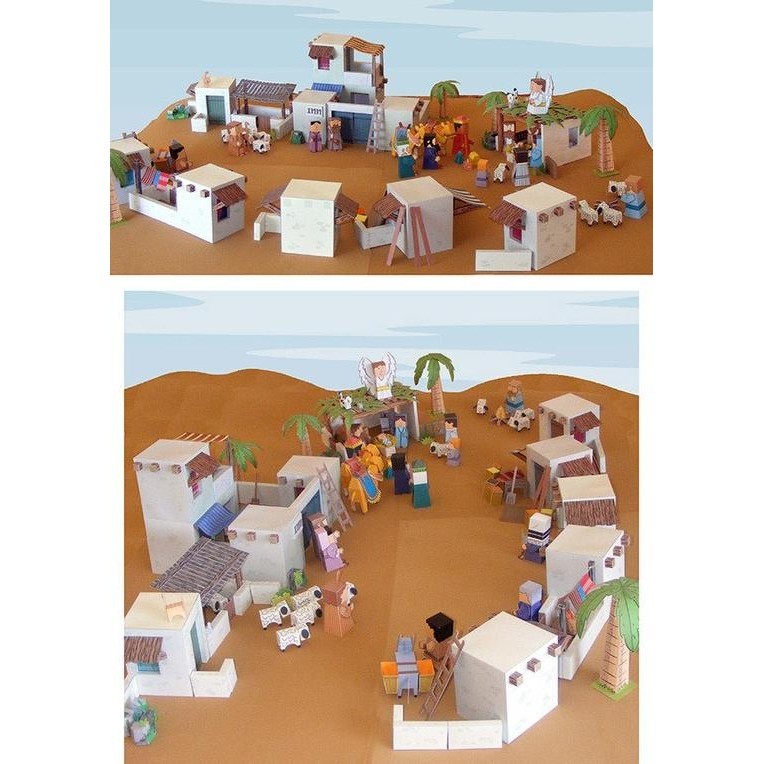 Diy Miniatur Papercraft Christmas Diorama - Diorama Natal Ver. 8 | Tokonisaya