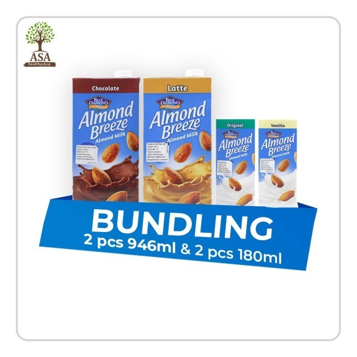 

Ready - Bundling Blue Diamond Almond Breeze 4 Pcs