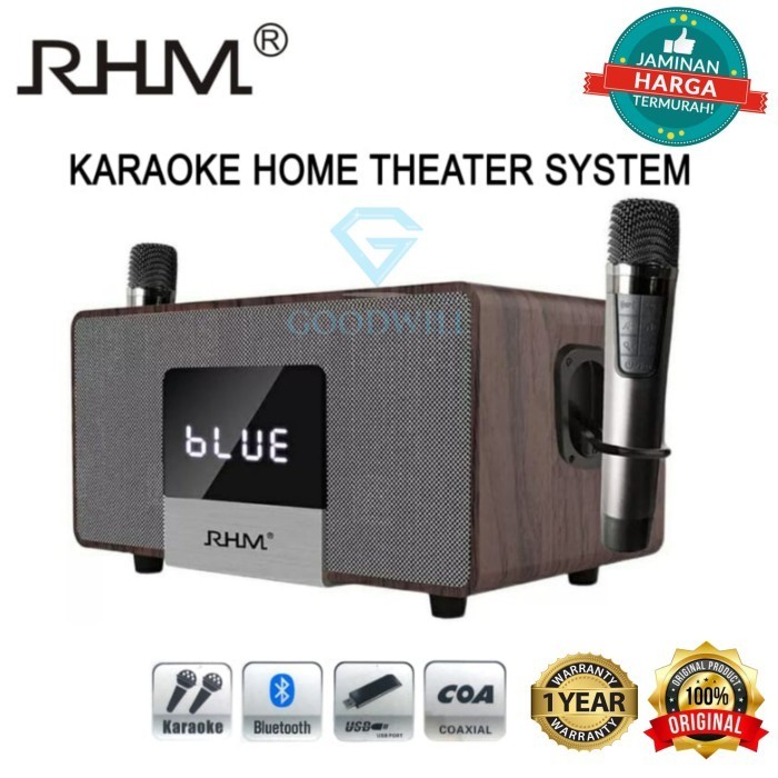 KARAOKE SPEAKER PORTABEL / KARAOKE HOME THEATRE SYSTEM RHM RM-K222