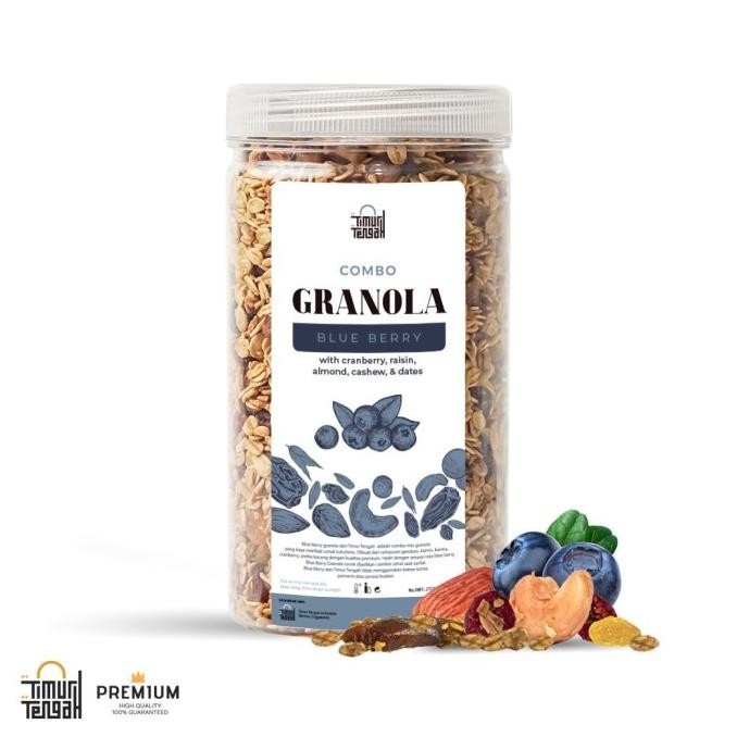 

Granola Blueberry Timur Tengah 500Gr | Blueberry Granola Premium