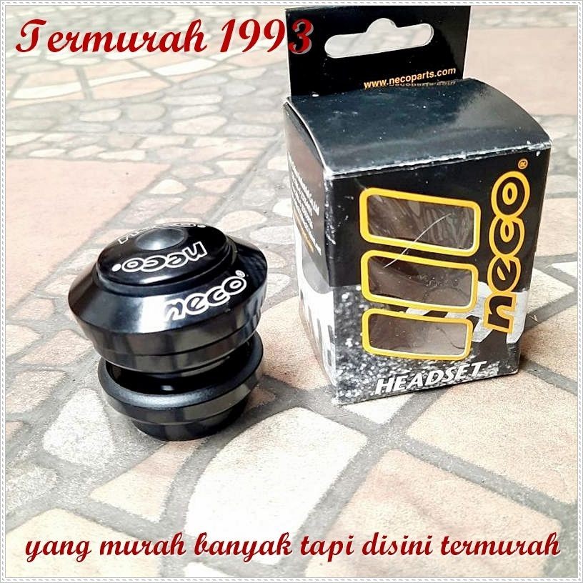 HEADSET - KOM FORK NECO 28.6mm-34mm PELOR HITAM Sparepart Sepeda Termurah