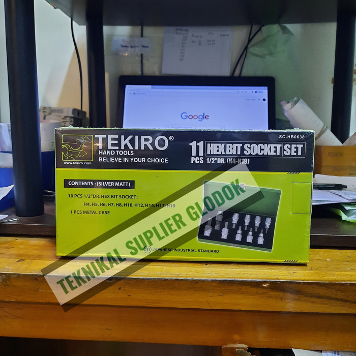Mata Kunci Shock L Set 10 Pcs 1/2" Dr Tekiro
