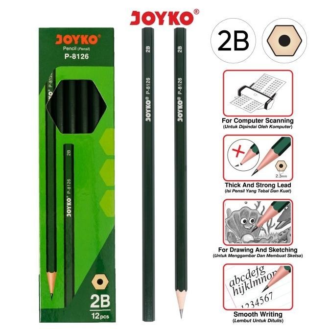 

Pensil Pencil Joyko P-8126 2B 1 Box 12 Pcs