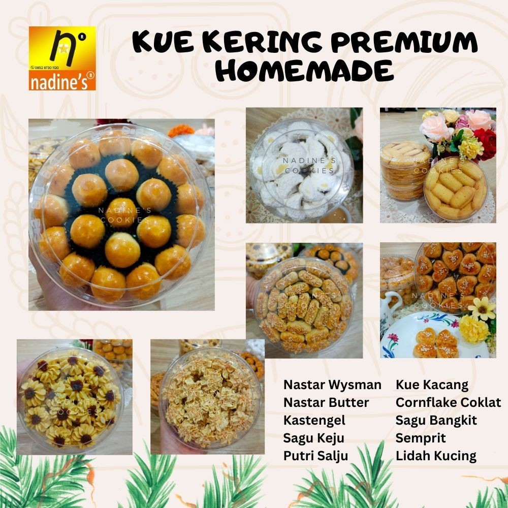 

Nastar / Kastangel / Kue Kering 450 Gram Homemade By Nadine'S Cookies