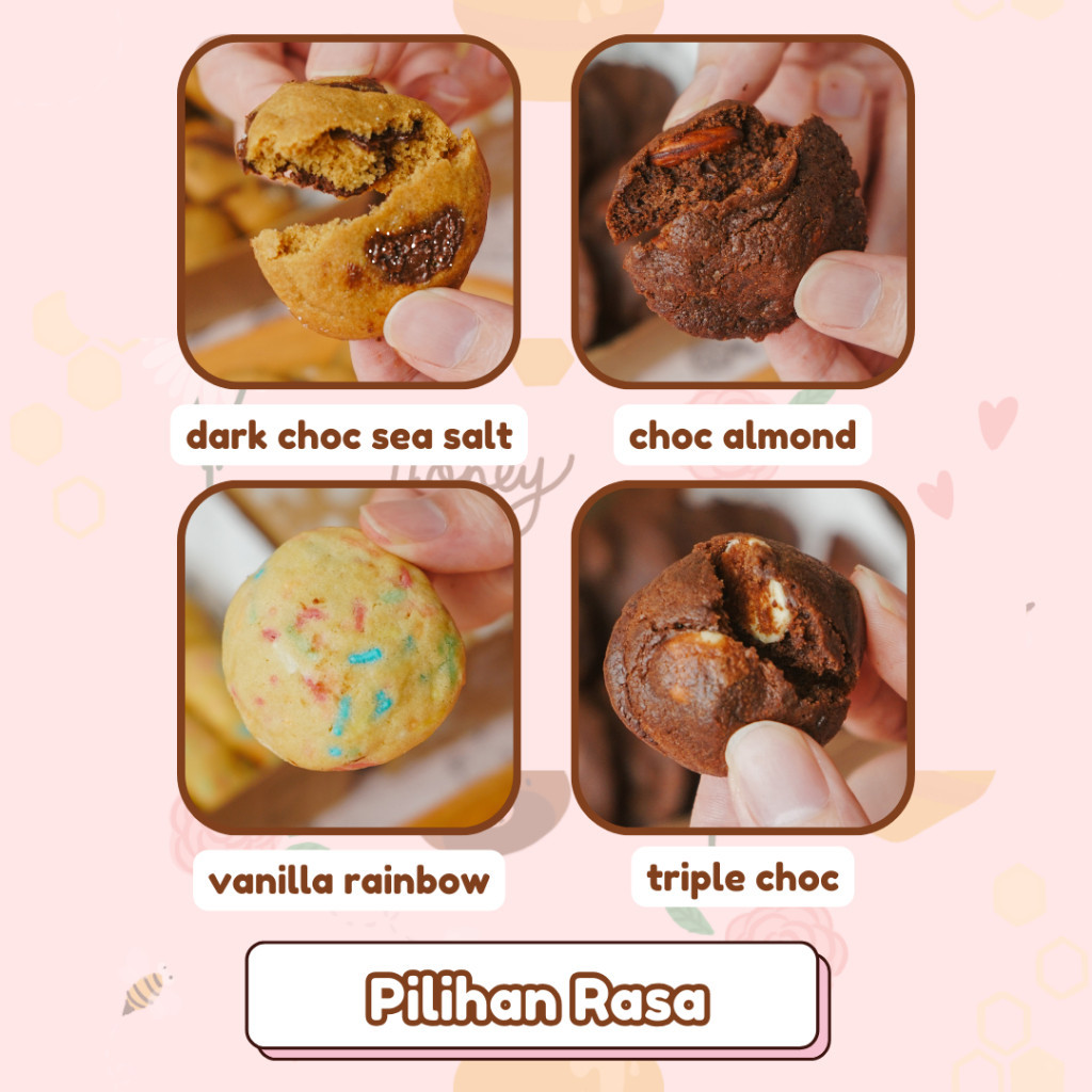 

Xed Cookie Box Soft Baked Cookies Kue Kering Coklat Chip Almond Dessert Sna