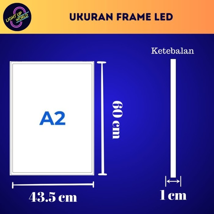 Slim Light Box Ultra Thin Light Box LED Frame Banner Advertising - A2