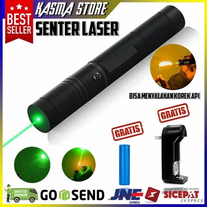 SALE Senter Laser jarak Jauh Laser Hijau Green Laser Ponter