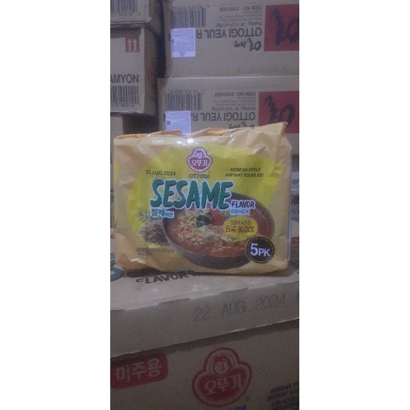 

Ottogi Sesame Flavor Ramen Multti Pa,Isi 5Pc