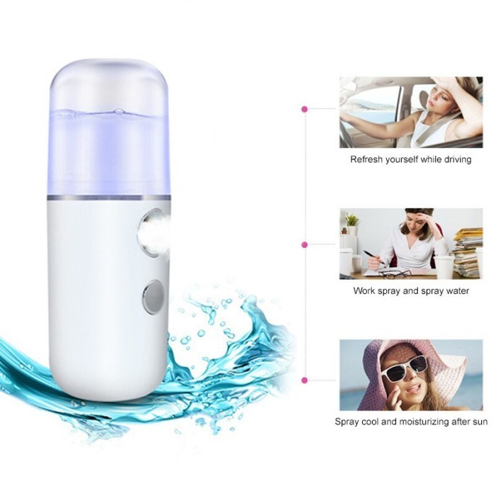 Penguap Wajah Nano Mini Usb Spa Pelembap Wajah Semprotan Kabut Wajah