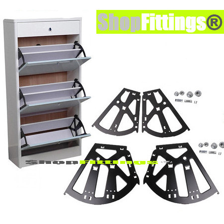 Braket Lemari Rak Sepatu Engsel Putar Flip Shoe Rack Hinge Mechanism