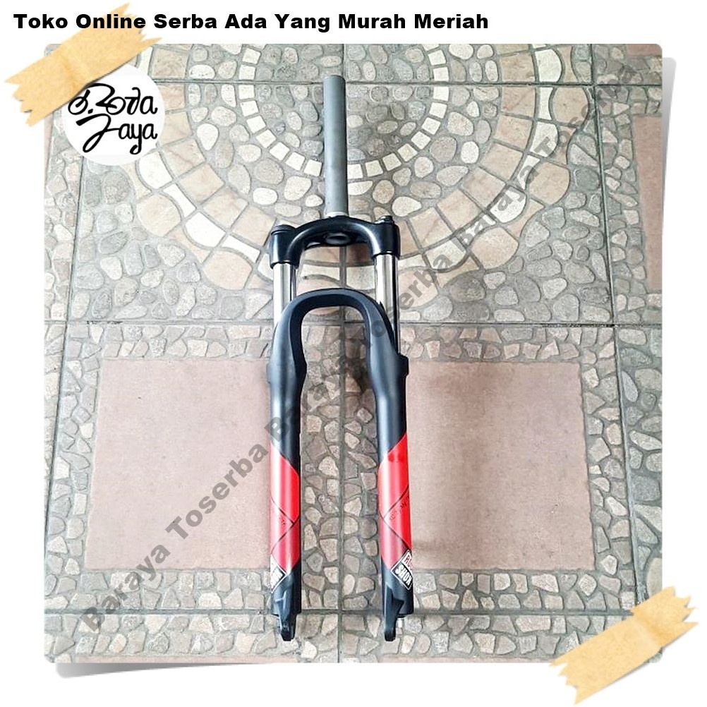 GARPU SEPEDA 26 - FORK GARPU MTB 26 ROCKSHOX XC28 T100 BLACK Sepeda Sparepart Termurah