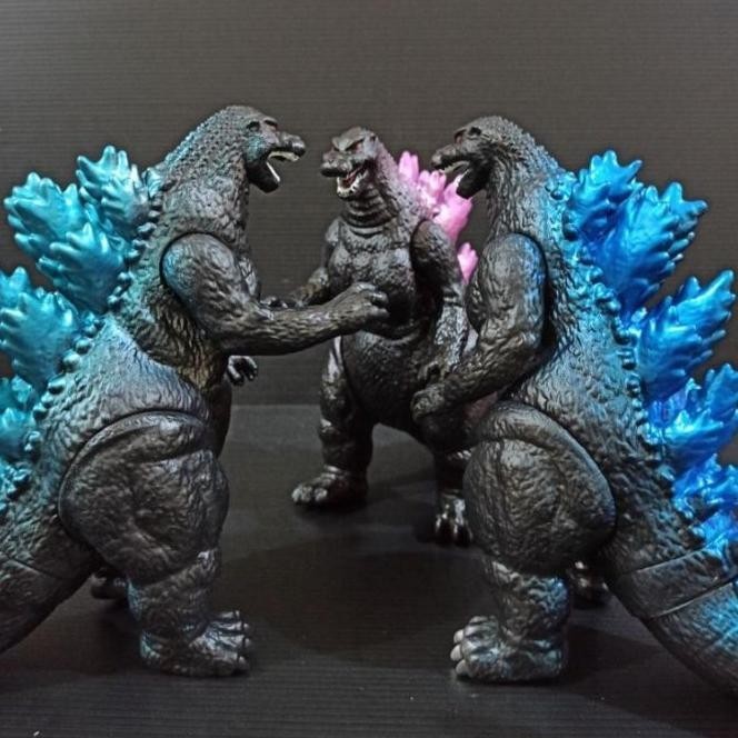 Figure Godzilla Karet Vinyl Medium Size Mainan Ultraman Kaiju Monster | Tesani