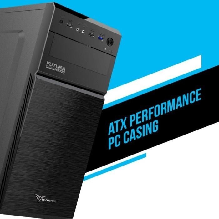Casing PC Alcatroz Futura Black N3000 Pro Include Psu Magnum 225