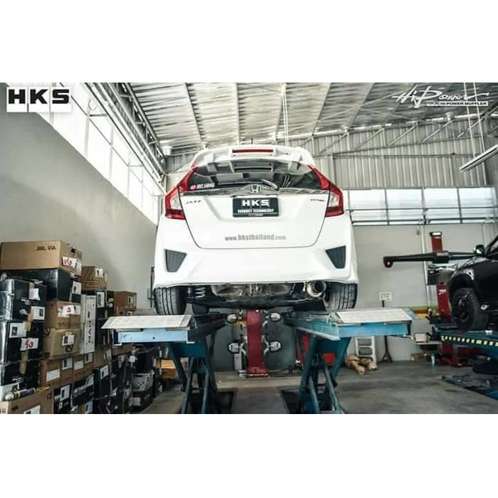 PROMO KNALPOT HKS HI-POWER HONDA JAZZ GK5 TITANIUM ORIGINAL #ORIGINAL