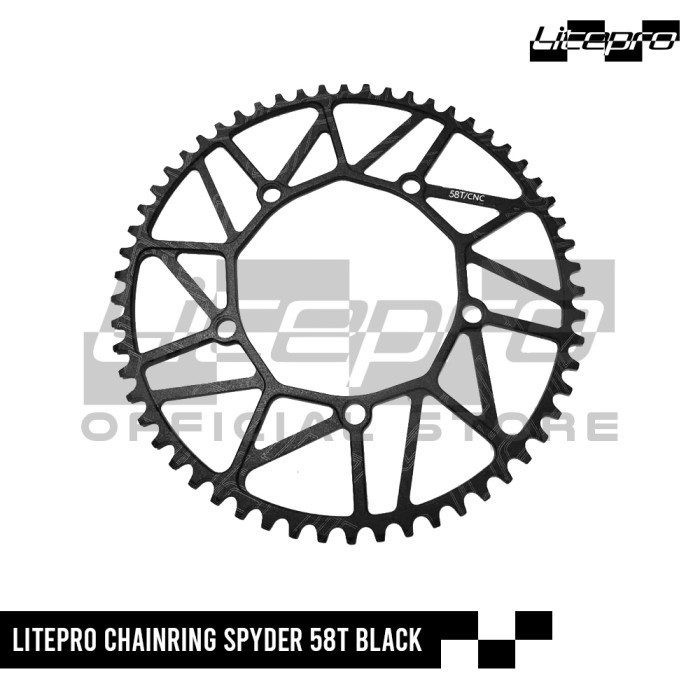LITEPRO CHAINRING SPYDER 58T