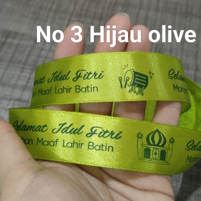 

Pita Satin Lebaran Idul Fitri Uk 2.5 Cm (Harga 1 Roll) 092