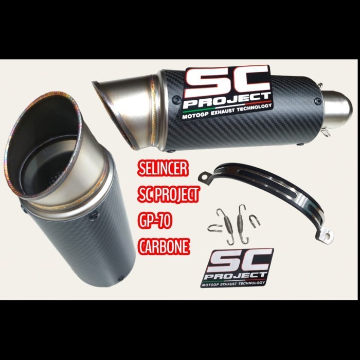 PROMO KNALPOT SELINCER SC PROJECT GP-10 CARBON #ORIGINAL