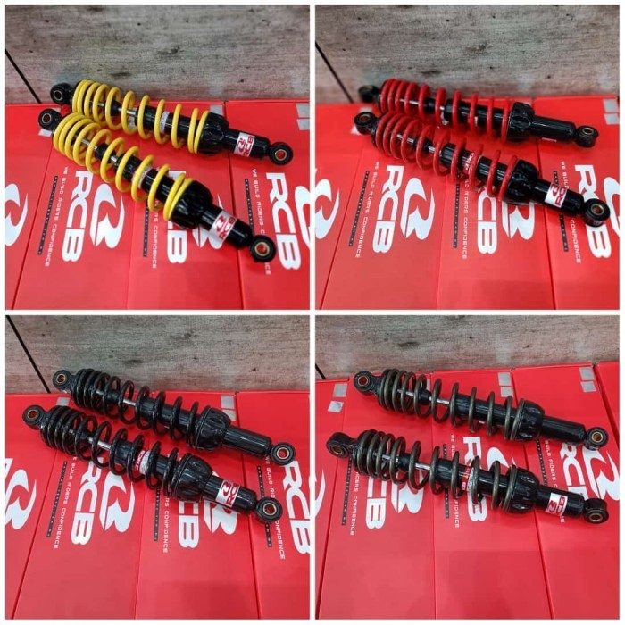 PROMO SHOCK BREAKER BLK RCB A2 BEBEK YAMAHA RX KING /TIGER/SURPA UK335MM #ORIGINAL