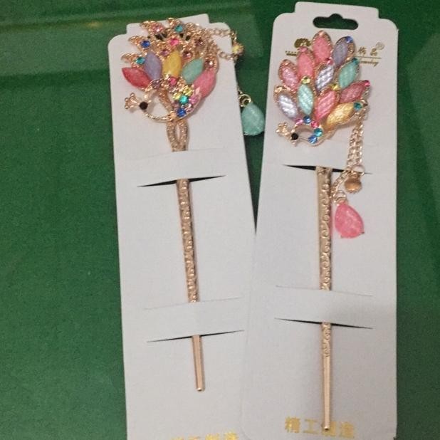 [KONDE] Tusuk konde hiasan sanggul korea jepang cina tiongkok pecock TERLARIS