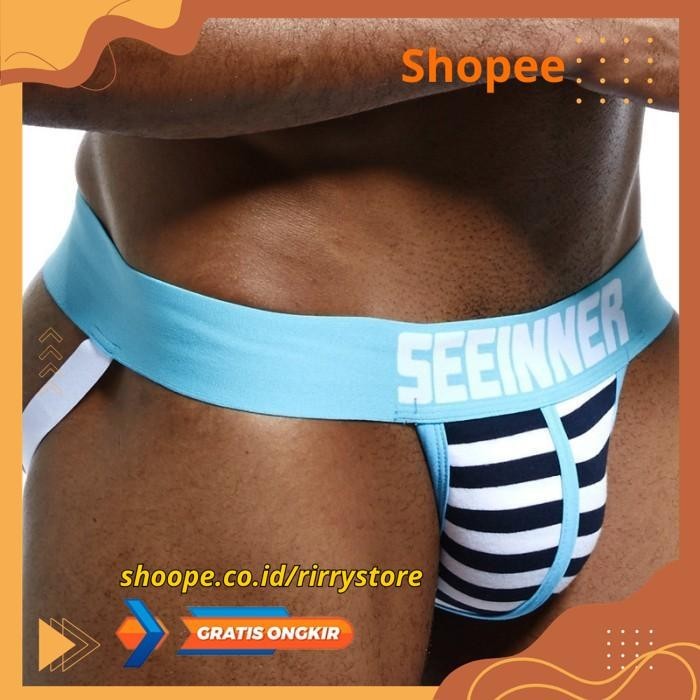 JOCKSTRAP PRIA SEEINNER CELANA DALAM PRIA MEN JOCKSTRAP SITE CUT / S739  G STRING PRIA / JOCKSTRAP S