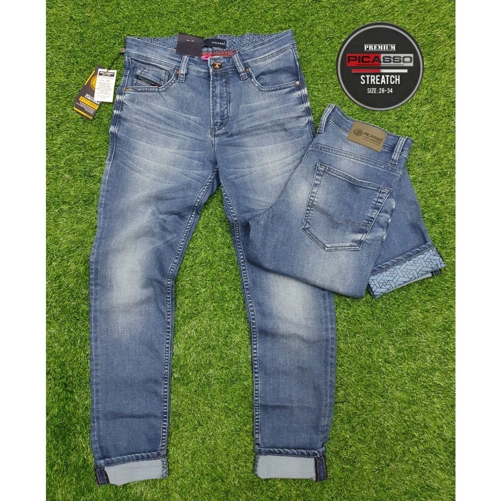 NEW LAUNCHING TERMURAH CELANA JEANS Celana Jeans Picasso Stretch Original Slim Fit Celana Picasso