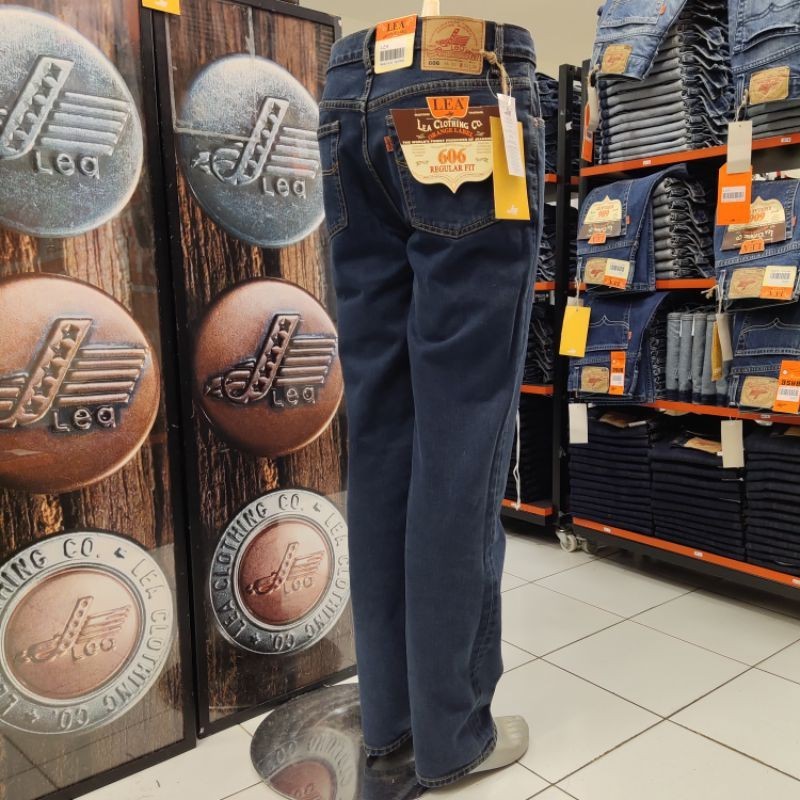 NEW LAUNCHING TERMURAH CELANA JEANS LEA JEANS CELANA PANJANG REGULER BIRU DOFF 606.46.31.91