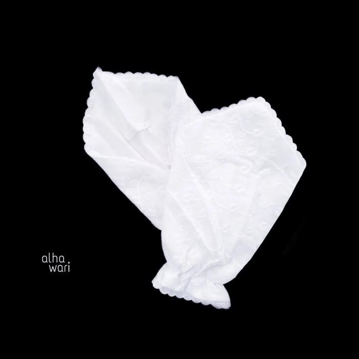 Gamis Ihram Jumbo Wanita Lengkap Gamis Putih Katun Paris Haji & Umroh
