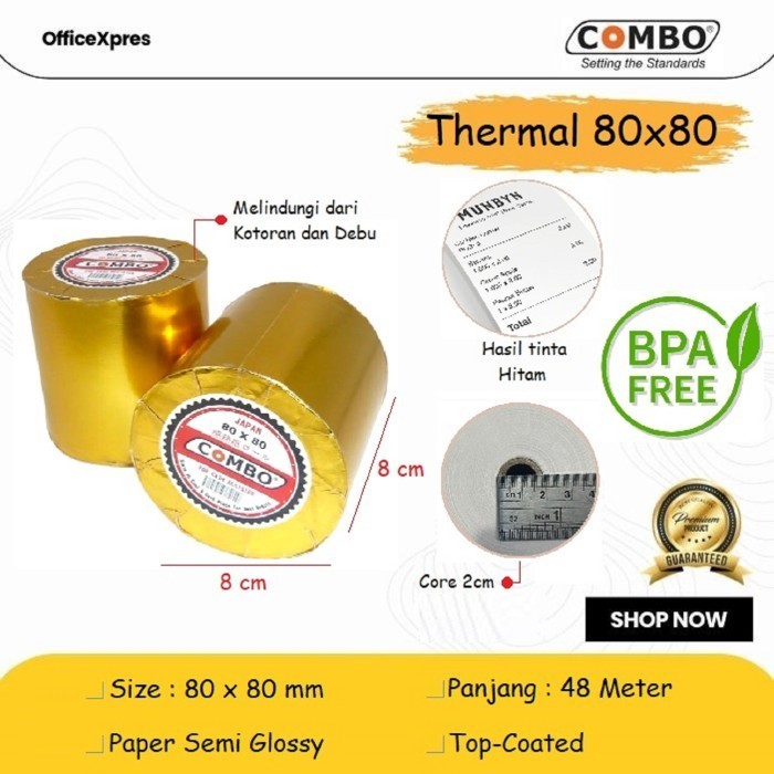 

Terlaris Kertas Struk Kasir / Kertas Thermal 80X80 / Kertas Kasir Roll Combo Promo Terbaru