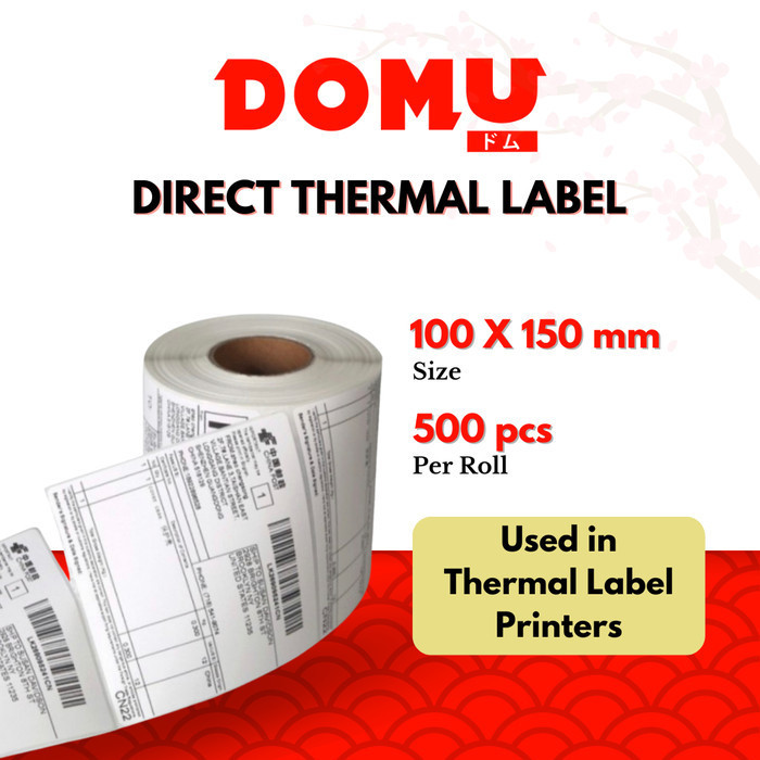 

Terlaris Kertas Sticker Label Thermal Resi 100X150 Mm Isi 500 Lembar Per Roll Promo Terbaru