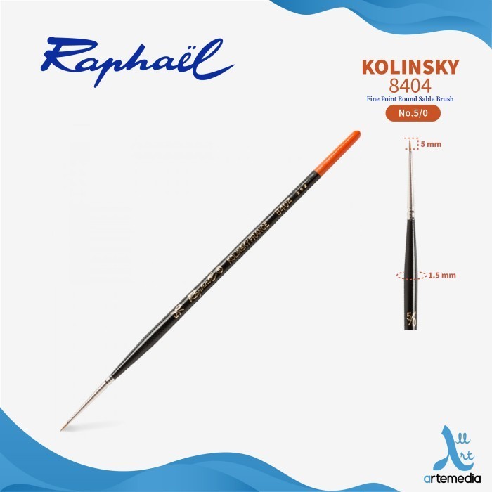 

Terlaris Kuas Lukis Raphael 8404 Fine Point Round Kolinsky Sable Brush Promo Terbaru