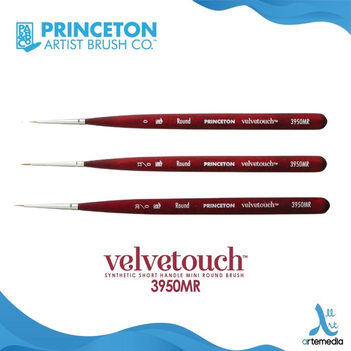 

Terlaris Kuas Lukis Princeton Velvetouch 3950Mr Mini Round Synthetic Brush Sh Promo Terbaru
