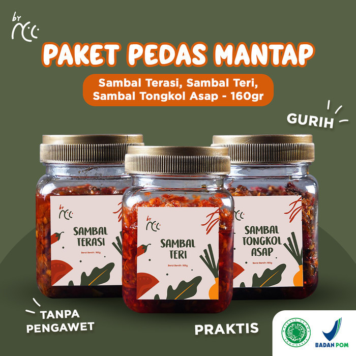 

By NCC Bundling Sambal Terasi, Sambal Teri, Sambal Tongkol Asap 160gr