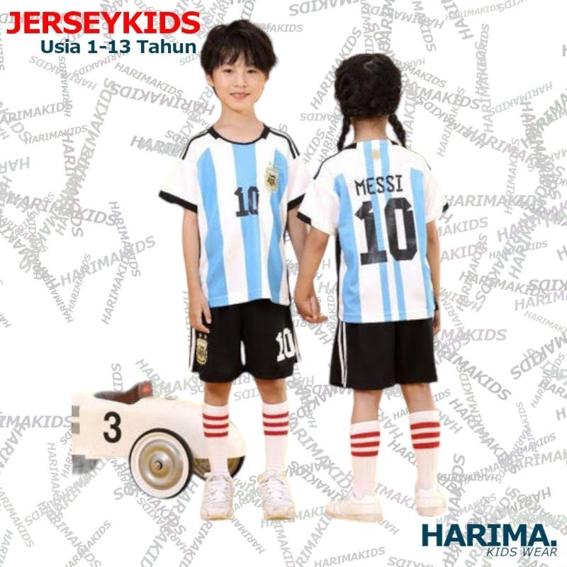 Baju bola anak laki laki messi argentina QUALITY Preum UNISEX