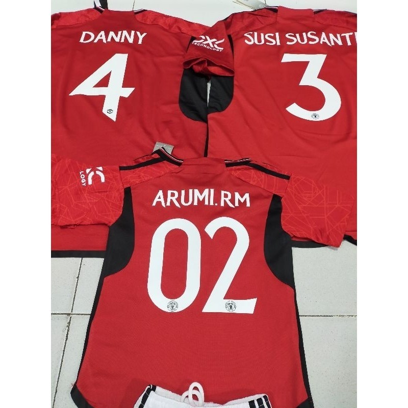 baju bola anak Manchester unitedd home 2003/2024 import