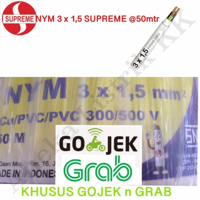 Kabel SUPREME NYM 3x1,5 50m 3 x 1,5 50 m Cable 3x1.5 3 x 1.5 50meter
