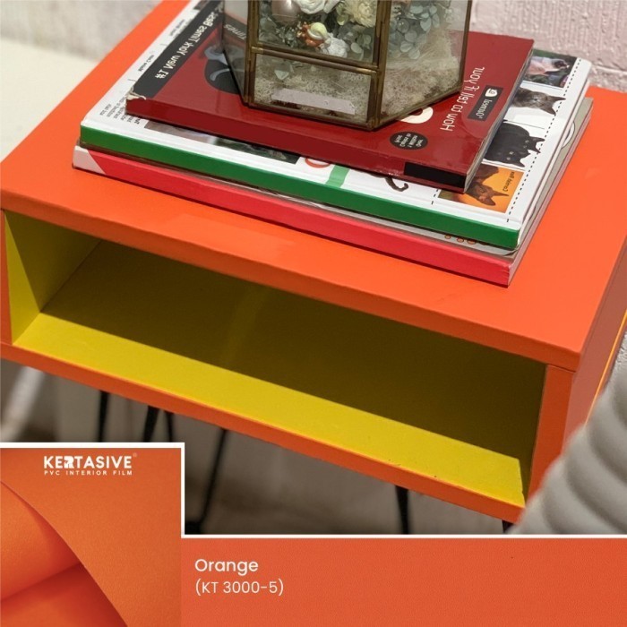 Orange - Pvc Interior Film Kertasive