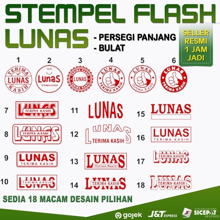 

Stempel Lunas Otomatis Flash