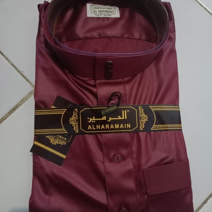 Gamis haramain impor viet polyster putih -jubah pria haramain polyster