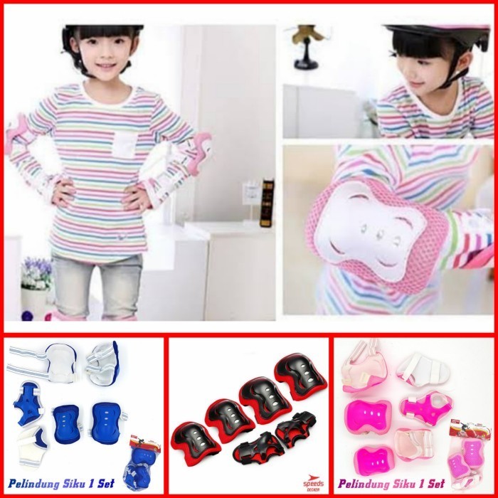 Diskon Deker Pelindung Lutut & Siku - Deker Sepatu Roda Anak - Deker Anak